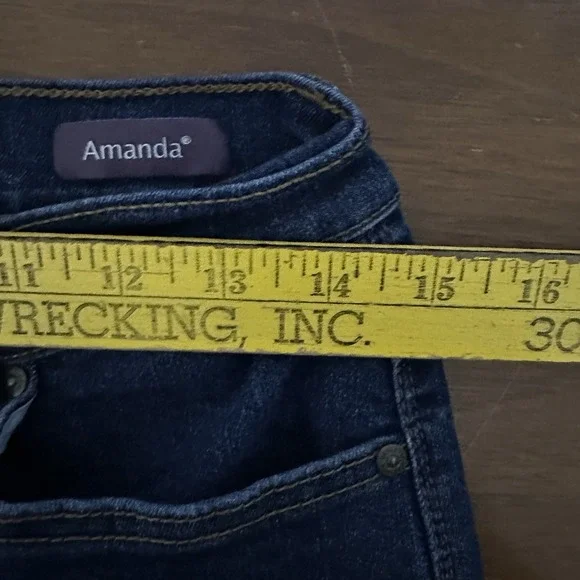 Gloria Vanderbilt Amanda Jeans Sz 8‎ Denim Jeans Stretch - Picture 6 of 8